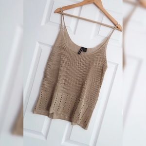 Mesh tan top